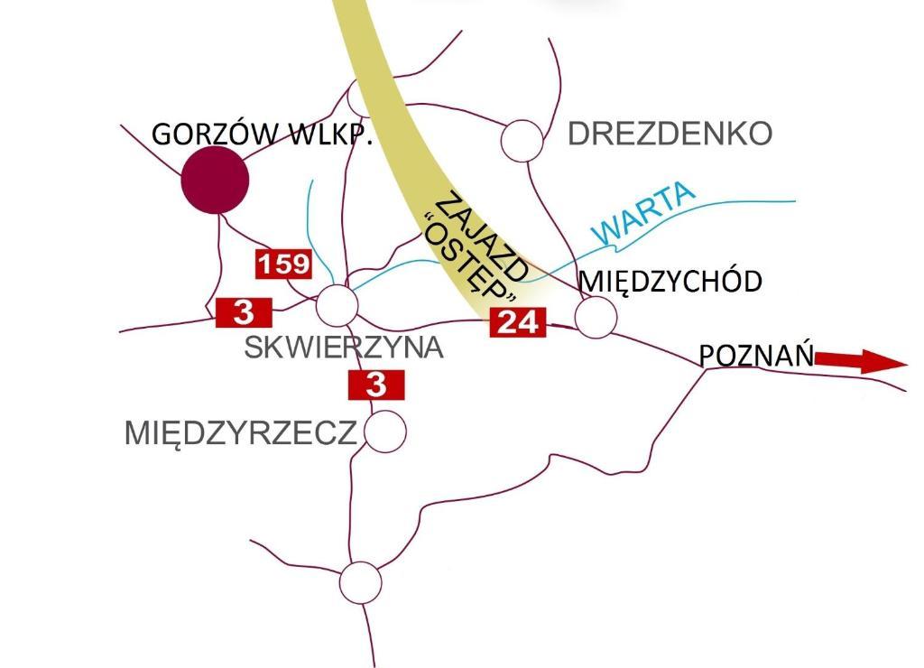 Zajazd Ostep Gorzyn Bagian luar foto